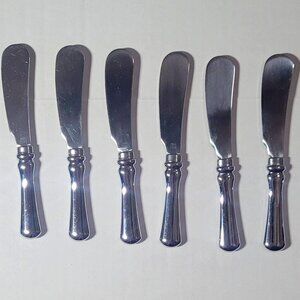 Knives/Spreaders Cheese or Butter Small 5", 7 pieces AMCO 8452 Stainless Steel